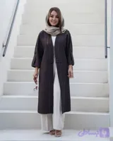 مانتو آستین کیمونو / پارچه مازراتی مدل تبسم / مناسب ۳۸ تا ۵۲ کیفیت تضمینی