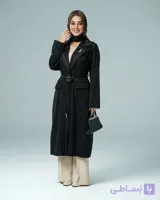 مانتو یقه انگلیسی کمربند چرمی/ مدل طراوت / پارچه کارتیر درجه یک/سایز ۴۰ الی ۵۴ کیفیت تضمینی