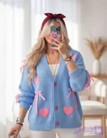ژاکت پینترسنتی پاپیون دخترانه / بافت گرم بالا / فری تا ۴۶
