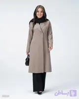 مانتو بلند یقه انگلیسی / پارچه بزایاق / مدل رویا / کد: 2556 / سایز 40 تا 46 کیفیت تضمینی