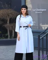 مانتو کمر پیله دار مدل ماهرو / پارچه میامی خنک و سبک / مناسب ۴۲ تا ۵۲ کیفیت تضمینی