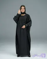 عبای جلو بسته زنانه / مدل ناز گل پارچه ساتن زارا ترک تضمین اصالت