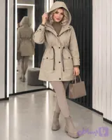 بارونی زنانه مدل آریانا / جنس سانتانا ضد آب ضد باد / مناسب ۳۸ تا ۵۴ کیفیت تضمینی