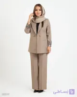 کت و شلوار مدل سیسیلیا / پارچه بزایاق/ کد: 2684 / مناسب ۳۶ تا ۴۶ کیفیت تضمینی