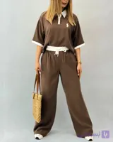 ست اورجینال لباس زنانه POLO /پارچه مازراتی درجه یک /مناسب ۳۸ تا ۴۸ کیفیت تضمینی