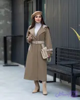 بارانی زنانه مدل پرناز / پارچه پرادا مناسب ۳۸ تا ۵۲ کیفیت تضمینی
