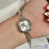 ساعت زنانه  بند تیفانی صفحه سفید