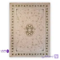 فرش ترنج کرم سبز 5118