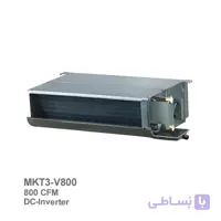 فن کویل سقفی توکار اینورتر برند مدیا به ظرفیت 800cfm