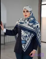 روسری نخ مودال وارداتی ریشه پرزی قواره ۱۴۰ (کد 6WL3R)