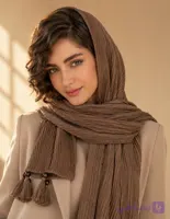 شال پلیسه منگوله چوبی وارداتی