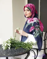 روسری نخ مودال وارداتی ریشه پرزی قواره ۱۳۵