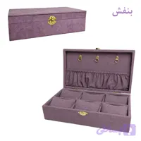 جعبه ساعت مدل ویانا سایز کوچک MDF با روکش مخمل
