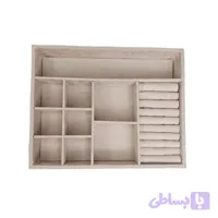 نظم دهنده کشو جواهرات مدل نیلا سایز کوچک MDF با روکش مخمل