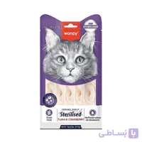 بستنی مخصوص گربه عقیم‌شده ونپی تک عددی با طعم بوقلمون و کرنبری 14 گرم