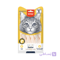 بستنی گربه ونپی سنیور تک عددی با طعم مرغ و جگر 14 گرم