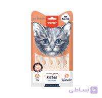 بستنی بچه گربه ونپی کیتن تک عددی با طعم مرغ و ماهی کاد 14 گرم