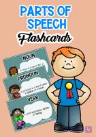 کتاب Part of Speech Flashcards (فلش‌کارت‌های اجزای کلام) نسخه انگلیسی PDF