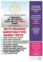 کتاب Success Reading Question-Type Based Practice Tests (آزمون‌های تمرینی موفقیت در ریدینگ بر اساس نوع سؤال) نسخه انگلیسی PDF