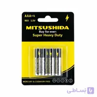 باتری قلمی میتسوشیدا Mitsushida AAA بسته ۴ عددی
