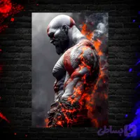 متال پوستر طرح گیم god of war کد S005