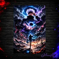 متال پوستر طرح انیمه jujutsu kaisen کد S003