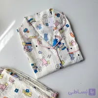 ست بلوز و شلوار راحتی موسلین طرح شخصیت های کارتونی