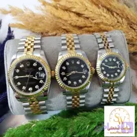ساعت کلاسیک زنانه مردانه ROLEX رولکس موتور ژاپن رنگ ثابت ضد آب بند استیل توپر صفحه صدفی تقویم دار