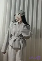 کت زنانه مازراتی کراپ کت طوسی