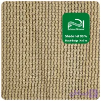 توری سایبان UVدار مشکی و بژ مونوتیپ 90 درصد 10×4 متر 130GSM