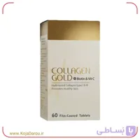 قرص کلاژن گلد بیوتین و ویتامین سی آدریان Collagen Gold بسته 60 عددی