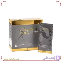 ساشه کلاژن گلد هیر آدریان با طعم هلو Collagen Gold Hair بسته 20 عددی