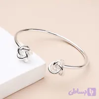 بنگل سیلور با طرح گره دوطرف