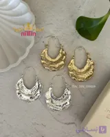 گوشواره ژورنالی طلایی و نقره ای