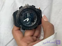 ساعت مردانه جیشاک دو زمانه فول مشکی