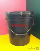 سطل مشکی ۲۰لیتری طرح۳