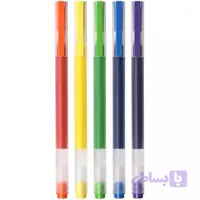 روان‌نویس ژله‌ای شیائومی بسته ۵ عددی رنگی Xiaomi Mijia Jumbo Gel Pen MJZXB03WC