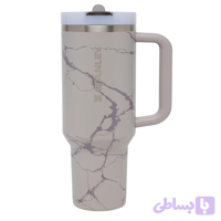 ماگ استنلی Quencher Tumbler مدل H2.0 با ظرفیت 1.18 لیتر طرح ماربل (مرمر)