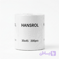 رول لیبل حرارتی هانسرول سایز 30×45 میلی‌متر مناسب پرینتر لیبل‌زن فوممو