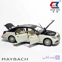 ماکت ماشین فلزی بنز میباخ چه ژی مقیاس 1:24 دودزا و موزیکال Chezhi Maybach S600