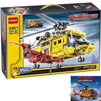 ساختنی لگو تکنیکال هلیکوپتر نجات 2 در 1 مدل JISI Bricks Rescue Helicopter 3357