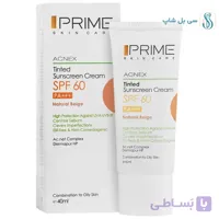 کرم ضد آفتاب رنگی پرایم پوست چرب SPF60 – فاقد چربی در 2 رنگ