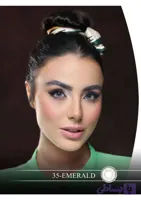 لنز چشم هرا گریس مدل Emerald کد 35 رنگ سبز کهربایی