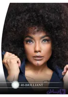 لنز چشم هرا گریس مدل Brilliant کد 40 رنگ آبی طوسی دور مشکی