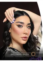 لنز چشم هرا گریس مدل Lumino hazel کد 29 رنگ عسلی بدون دور