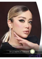 لنز چشم هرا گریس مدل Luminus green کد 19 رنگ سبز زمردی