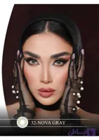 لنز چشم هرا گریس مدل Nova gray کد 32 رنگ طوسی سبز بدون دور