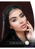 لنز چشم هرا گریس مدل Milano blue کد 21 رنگ سبز آبی عروسکی