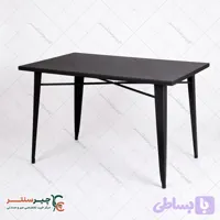 میز کافه رستوران شش نفره تولیکس - ضد آب و فلزی - چیرسنتر