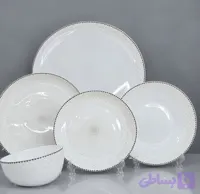 سرویس ۲۶پارچه ارکوپال طرح آرشام لب نقره